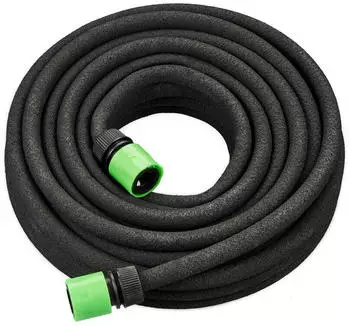 Relaxdays Tropfschlauch 15 m gr&uuml;n/schwarz (10044255)