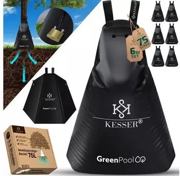 Kesser Baum-Bew&auml;sserungssack 75L UV-best&auml;ndig PVC 6er-Set