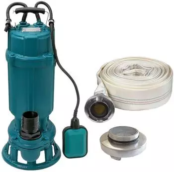IBO Furiatka 750 Schmutzwasser-Tauchpumpe 750W mit Schneidwerk, Schwimmer, 30m Schlauch (Furiatka 750)