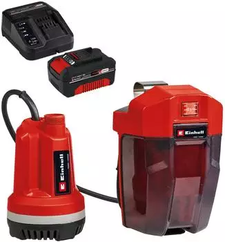 Einhell GE-PP 18 RB Li Akku-Klarwasserpumpe mit Starterset (GE-PP 18 RB Li)