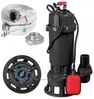 Walter Schmutzwasserpumpe Wws-tp1500-b01 1500 W 1,8bar24000 L/h20 M Schlauch