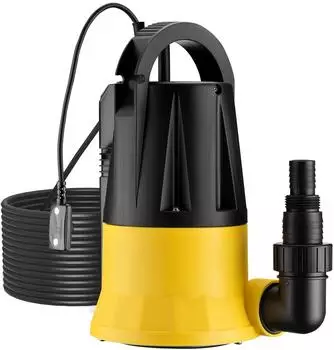 Wiltec Tauchpumpe mit Sensor 400W 7300l/h Tiefbrunnenpumpe (65441)