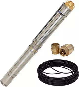 CHM GmbH Tiefbrunnenpumpe 3,5" 750W 4800L/h 6,1bar (20m Kabel)