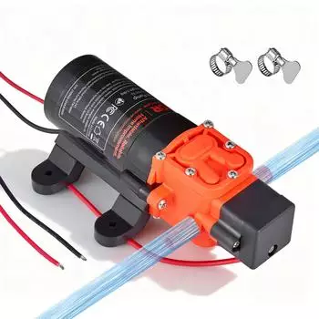 VEVOR Membranpumpe selbstansaugend 12V DC 4,5L/min 5,5bar 2-Kammer (LSDP1-020-060-22)