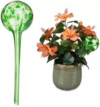 Relaxdays Bew&auml;sserungskugel 350ml 30cm, 12er-Set