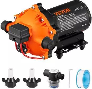 VEVOR Wasser-Membranpumpe 12V DC, 5,5GPM, 70PSI Selbstansaugend (NMDP52-G55-70-12)