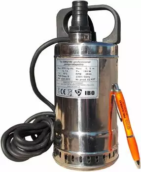 IBO SWQ 180 Edelstahl-Tauchpumpe, Schmutzwasser, 4200l/h, 180W (SWQ 180)
