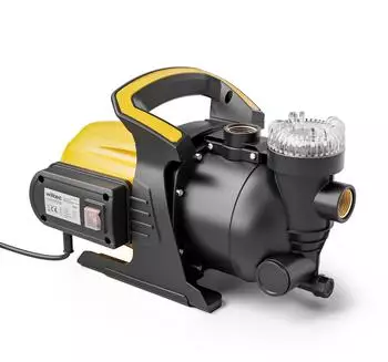 Wiltec Gartenpumpe 1200W, 3800l/h, 48m Förderhöhe (65576)