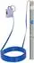 Hillvert Tiefbrunnenpumpe 550W, 3800l/h, 60m Förderhöhe, Edelstahl (MSW 3800)
