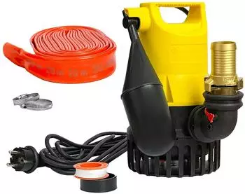 Jung U3KS Schmutzwasser-Tauchpumpe Set mit 20m Schlauch & Geka 1 1/4" (JP50000)