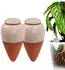 Relaxdays Bewässerungskegel Terrakotta 350ml, 2er Set