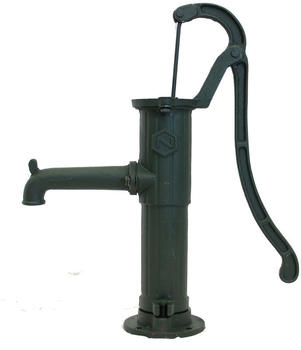 Baumarktplus Handschwengelpumpe gr&uuml;n