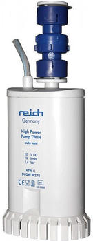 Reich Tauchpumpe Tandem 19 l / 1,4 bar mit Entlüftung und Rückschlagventil