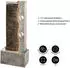 Dehner Gartenbrunnen Eclipse mit LED Beleuchtung Polyresin grau (4447504)