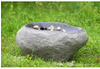 Dehner Gartenbrunnen Rock mit LED Beleuchtung Polyresin grau (4280863)