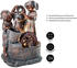 Dehner Gartenbrunnen Lea und Leon mit LED Beleuchtung Polyresin (4447587)