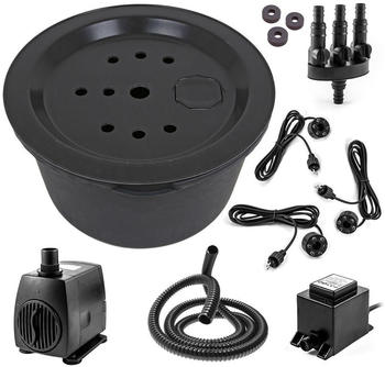 CLGarden Springbrunnenbecken Set mit 90 Liter Becken und Abdeckung (3037)