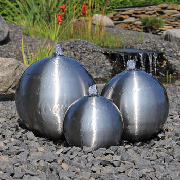 CLGarden ESB2 Springbrunnen Edelstahl gebürstet (1587)