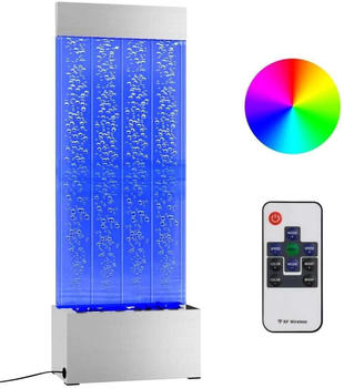vidaXL Wassersäule mit RGB LEDs 110 cm Edelstahl (151400)