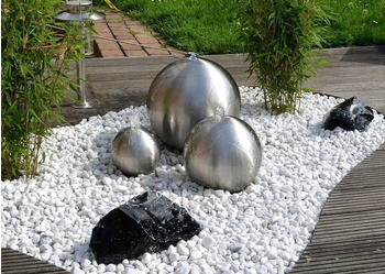 Jebao Kugelbrunnen 3er Set Edelstahl matt (BK 100112)