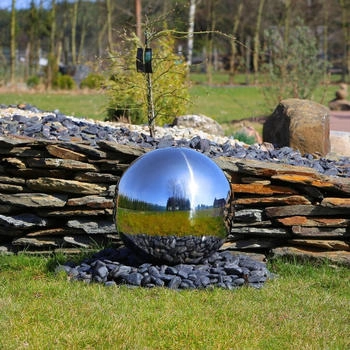 CLGarden Springbrunnen 48cm Edelstahl poliert (1899)