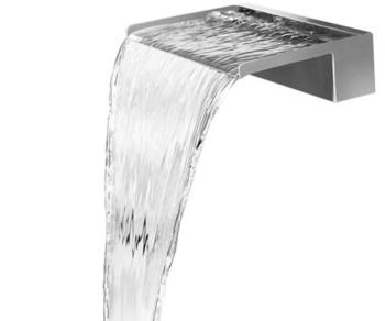 Jürgen Bocker Garten-Ambiente Wasserfall 45 cm Edelstahl matt gebürstet (WFM 100352)