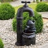 Garden Pleasure Wasserspiel APOLLON 74,5cm Metall Optik (318815)