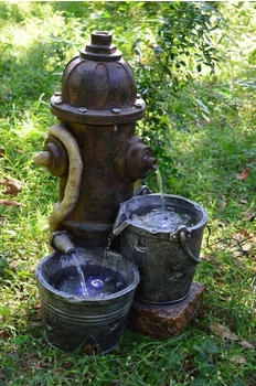 Garden Pleasure Brunnen HERMES in Stein-Optik Polyresin mit Pumpe (318820)