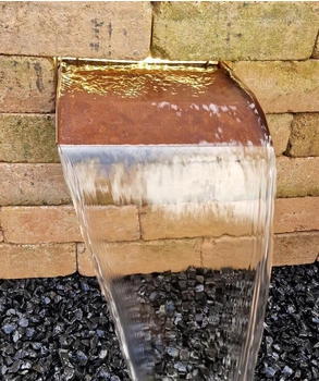 J&uuml;rgen Bocker Garten-Ambiente Wasserfall 45 cm Cortenstahl LED Beleuchtung (WFC 100 386)