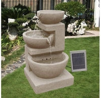 Solarspringbrunnen Solarbrunnen Eden Garten Brunnen Kaskade Komplettset f&uuml;r Garten