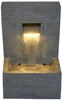 Gartenbrunnen mit LED-Beleuchtung