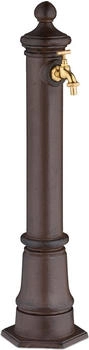 Relaxdays Standbrunnen antik 80 cm Braun Braun Gold
