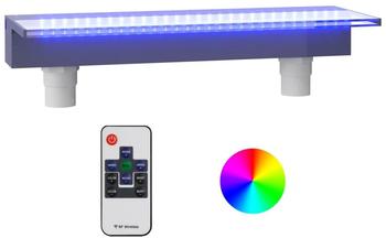 vidaXL Wasserfall Wasserfall-Element mit RGB LEDs Acryl 60 cm