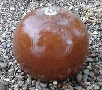 Jürgen Bocker Garten-Ambiente Kugelbrunnen 28 - 50 cm Cortenstahl inkl. LED Brunnenkugel Garten