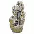 Granimex Mimjiko Polystone Wasserfall Zierbrunnen LED-Beleuchtung 102x51x36cm (630)
