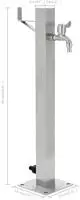 vidaXL Garten-Wassers&auml;ule Edelstahl Quadratisch 65 cm