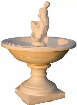 Xlmoebel Costa Z Amanda Gartenbrunnen Steinbrunnen mit Fontäne 136cm (JVM4069424777444)