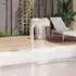 vidaXL Schwalldusche Edelstahl für Pool/Garten