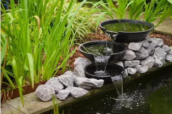 Ubbink Nova Scotia II Wasserfall-Bachlauf Polyresin anthrazit (39354542-0)