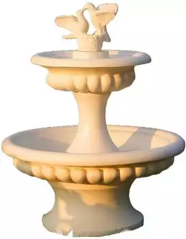 Xlmoebel Petra z Gołąbkami 2 Gartenbrunnen Skulptur mit Wasserspiel, 138cm (JVM4069424776775)