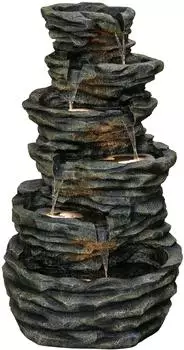 Dehner Polyresin-Gartenbrunnen Roccia 120 cm