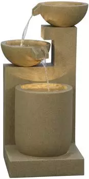 Dehner Samson Gartenbrunnen Polyresin LED-Beleuchtung, solarf&auml;hig, H100cm (5841606)