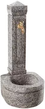 Dehner Granit-Gartenbrunnen Berlin 110 cm Grau