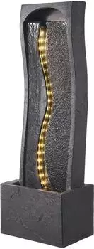 VEVOR Gartenbrunnen 98cm Einstufig mit LED-Beleuchtung & Pumpe (DW258011)