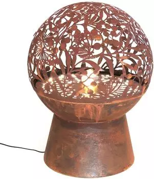 Dehner Cortenstahl-Gartenbrunnen Floral 66 cm