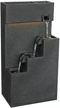 Dehner Polyethylen-Gartenbrunnen Gradino solarf&auml;hig 80,5 cm