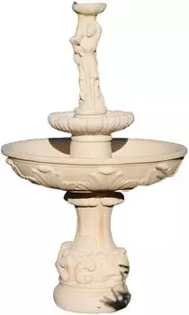 Xlmoebel Roma Shella Steinbrunnen für Garten und Teich 165cm (JVM4069424776515)