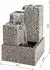 Dehner Cascada Gartenbrunnen Granit mit LED-Beleuchtung, 65x43x43cm, Grau
