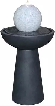Dehner Polyethylen-Gartenbrunnen Aurora solarf&auml;hig 88 cm
