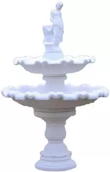Xlmoebel Zierbrunnen mit Figur und Teich 197cm (JVM4069424776461)